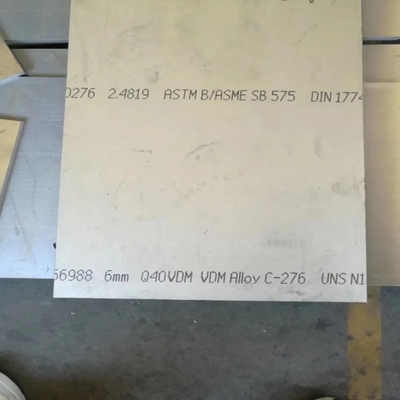 Hastelloy C - 276 Blacha ze stali stopowej 8,9 g / cm3 Płyta niklowo-chromowo-molibdenowa